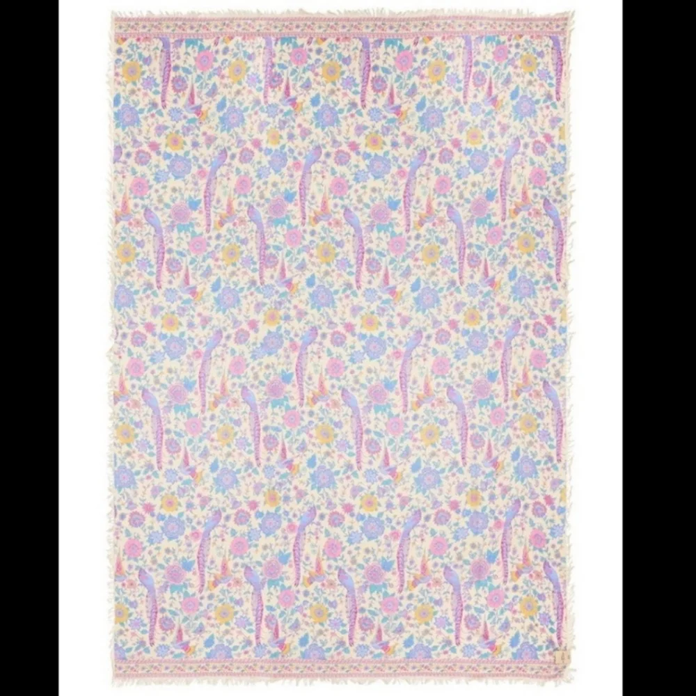New spell designs lovebird vintage travel scarf love bird chamomile one size os